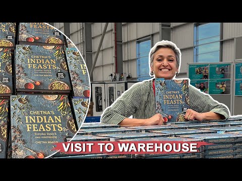 VISIT TO THE WAREHOUSE WITH ME  Come join me as I visit my publishers warehouse  Food with Chetna