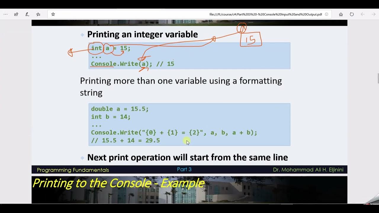 Print Multiple variable in C# , Writeline - YouTube