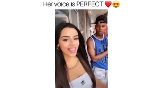 sister sings infront of her brother COMPILATION