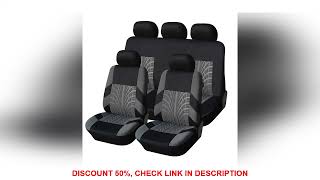 Car Seat Covers Full Set Front Split Rear Bench For Car Universal Cloth SUV Sedan Van Automotive Int