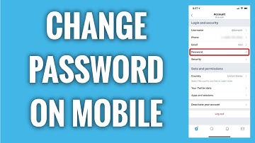 How To Change Your Twitter Password On Mobile
