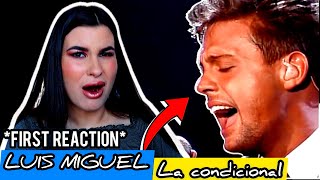 FIRST TIME reaction to Luis MiguelLa Incodicional LIVE