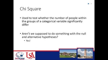 University of South Alabama BUS 255 - Applied Business Statistics II - Week 2 - Chi-Square Tests