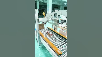 Fully automatic carton sealing machine  #palletizer  #machine  #manufacturing #robot #packaging