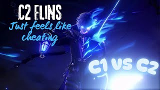 C2 Flins feels like cheating | C1 Vs C2 | Genshin Impact #genshinimpact #flins #hoyoverse #genshin