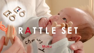 【木のおもちゃ】ラトルセット Muku-studio(無垢工房)