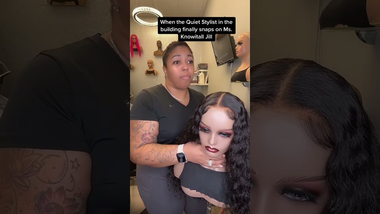 Oh She Snapped HairbySkilz Hairstylistlife Coworkers Funny Worklife Funnyshorts