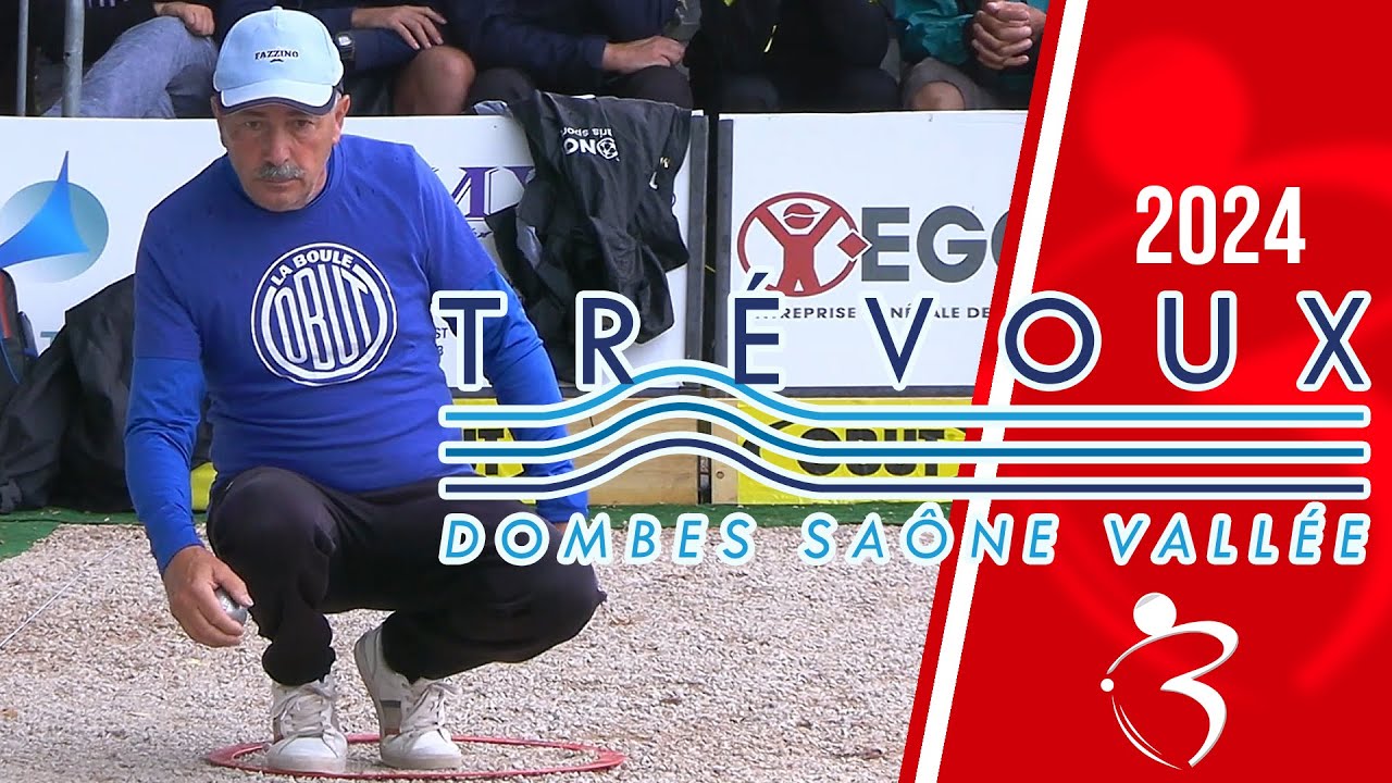 Miniature : Quart FAZZINO vs SARRIO : Supranational triplette à pétanque de Trévoux 2024