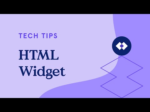 ვიდეო: როგორ შევქმნა ვიჯეტი HTML-ში?