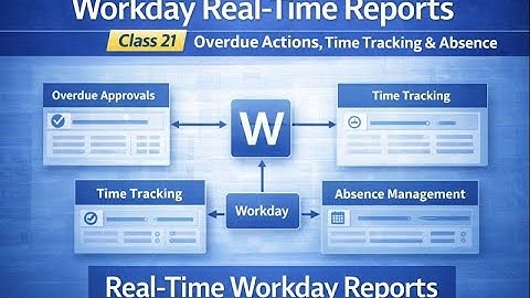 Workday Real-Time Reports – Class 21: Overdue Actions, Time Tracking & Absence Scenarios Explained