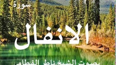 سورة الانفال بصوت الشيخ / ناصر القطامي 8