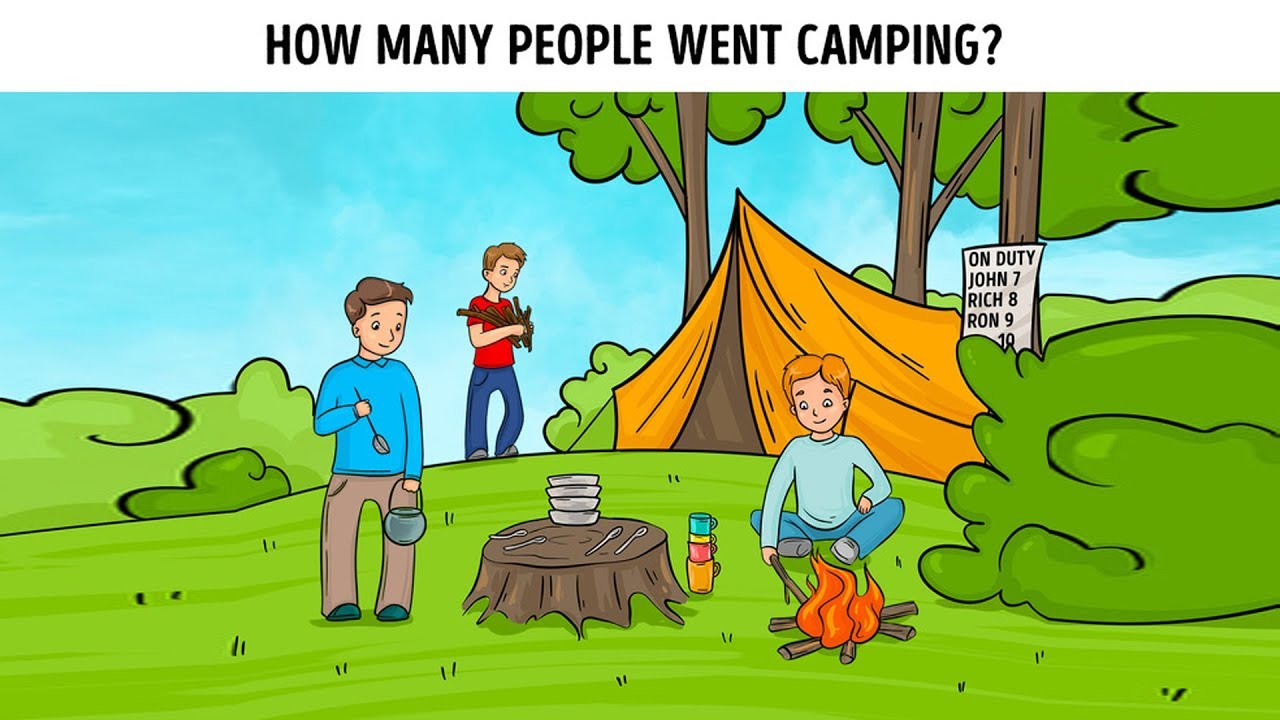 When we go camping