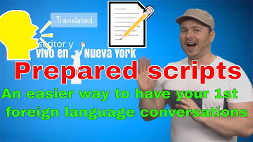 Prepared scripts📝 for having your first conversations in another language: #languagehacking quickie