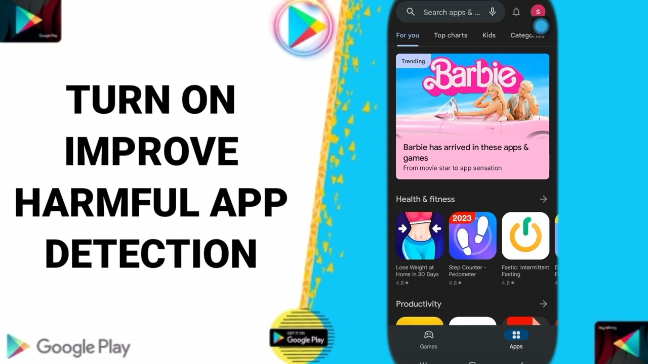 How To Turn On Improve Harmful App Detection On Google Play Store App