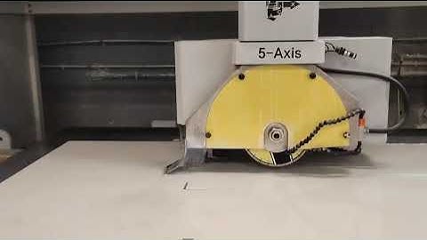 5 Axis CNC Bridge Saw in Customer