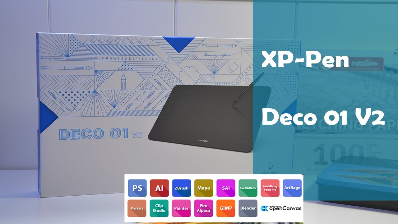 XPPen Deco 01 V2 una tableta gráfica para sacar el artista que