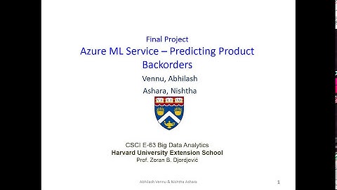 CSCIE 63 BigDataAnalytics  2017 Final 2min