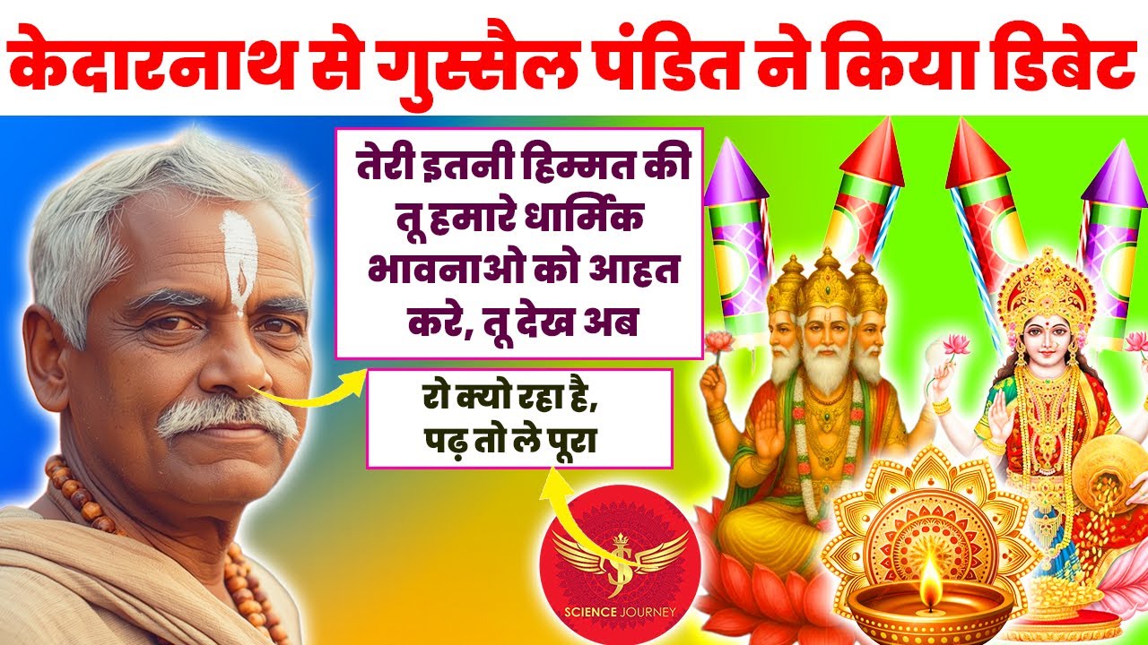 🎯347 | क्रोधित Kedarnath aya Dhamki देने, Hindu par mat bol| Kitab khuli to Ro diya| Science Journey