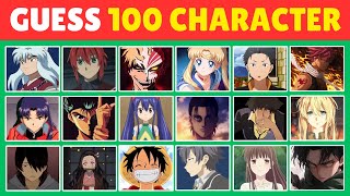 Guess 100 Anime Character in 3 Seconds! 🎥🎞️| WHO'S YOUR FAVORITE ANIME CHARACTER? | anime QUIZ 2024