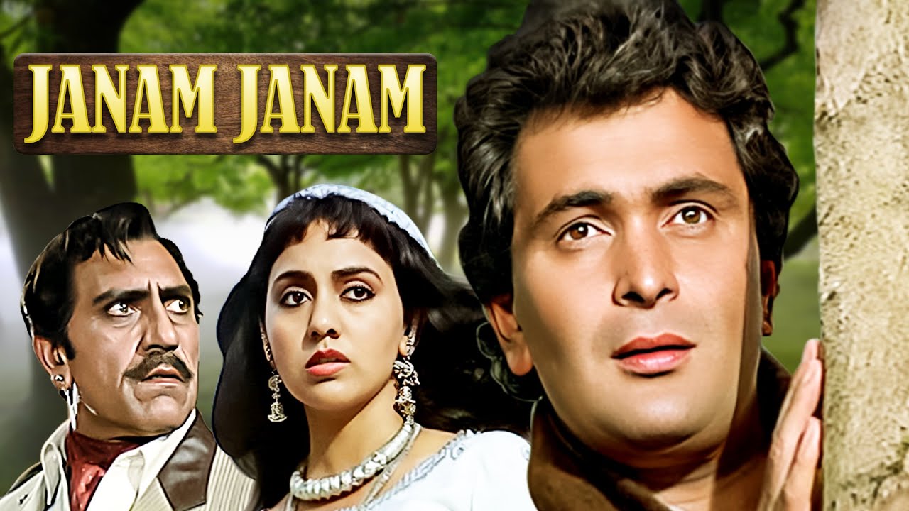JANAM JANAM Hindi (1988) Movie | Rishi Kapoor, Vinita, Danny, Amrish Puri | Old Superhit Movie