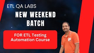 February Weekend Batch Announcement for ETL Testing Automation using Python Pandas