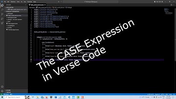 The Case Expression in the Verse Programming Language (see description for update)