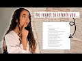 I Wrote A Poem Using ONLY Words From My Rejection Letters...
