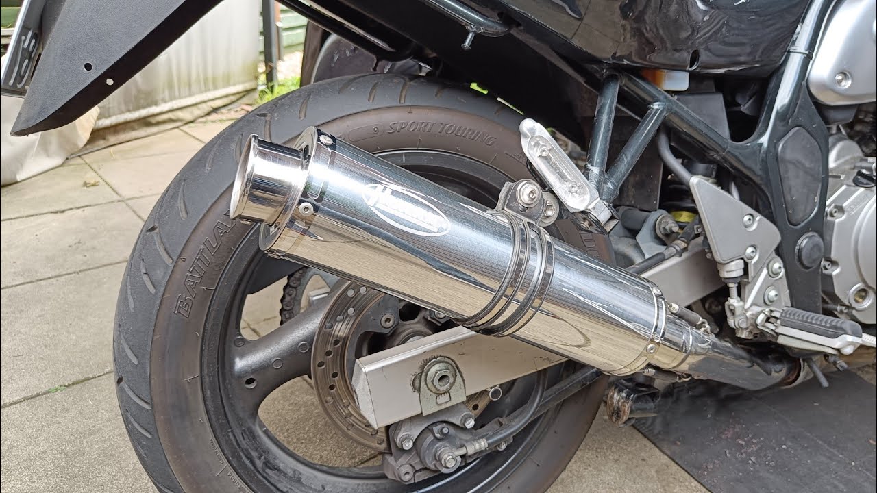 Hurric Supersport Auspuff an Suzuki Bandit GSF600 Soundcheck