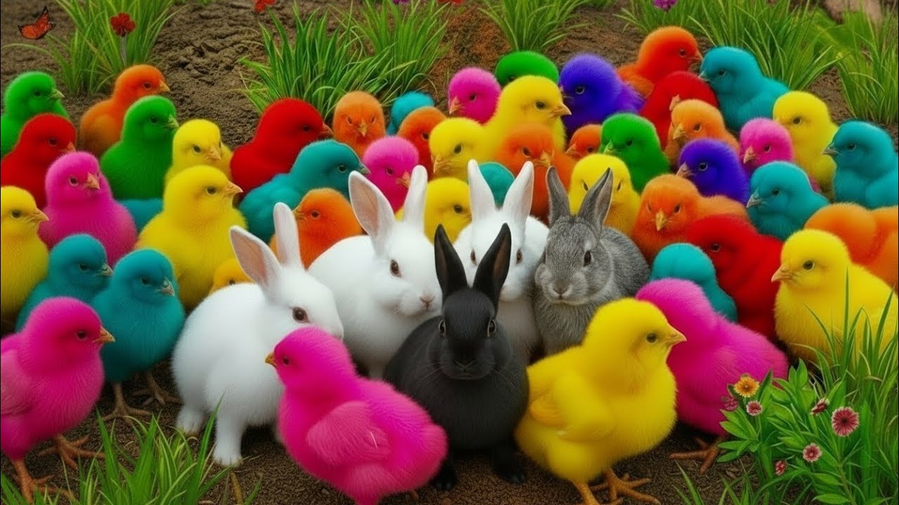 Tangkap Ayam Lucu, ayam warna warni, ayam rainbow, kelinci lucu, bebek lucu, ikan koi, Hewan Lucu