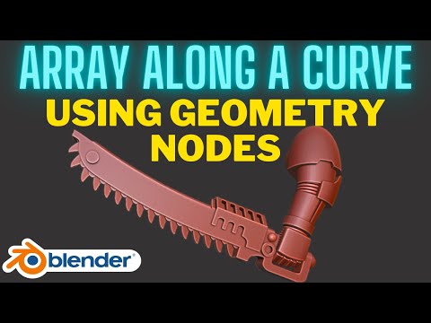 Array Following Curves with Geometry Nodes