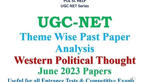 UGC-NET: Theme Wise Past  Year