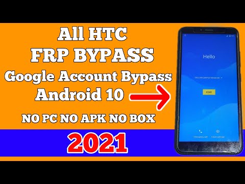 All HTC Mobile FRP Bypass Android 10 2021/ Google Account Bypass Without PC 2021 100 % Working