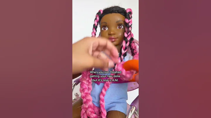 You can tell these braids took forever to install  #naturalhair #blackdolls #healthyrootsdolls