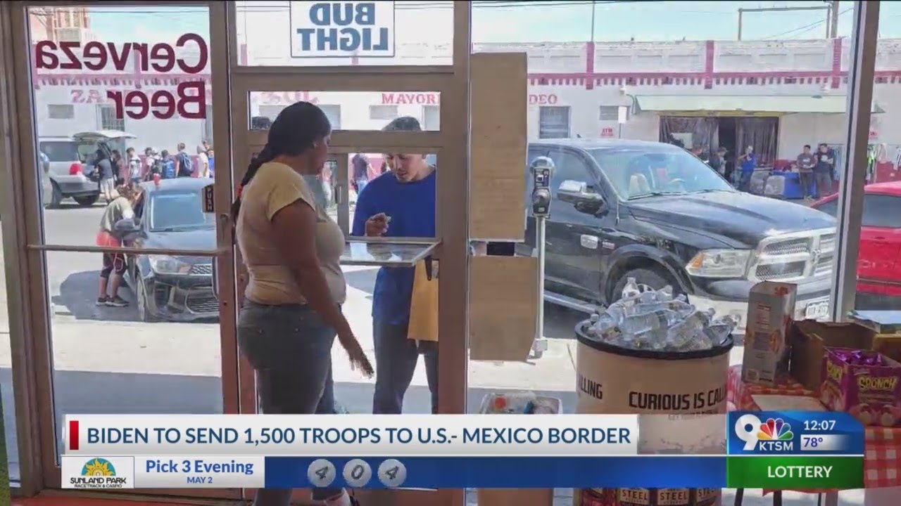 Biden Administration sending 1,500 troops to the Texas border. - YouTube