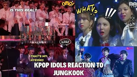 Kpop Idols Reaction To Jungkook Caught On The Big Screen!