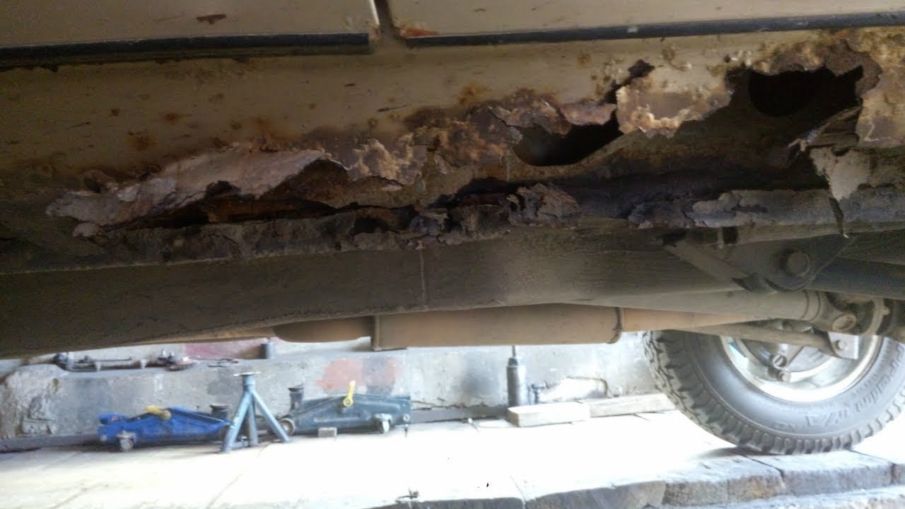 Сварка Приора, замена порогов, ремонт. Часть № 5 - YouTube