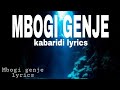 Mbogi Genje Giz Giz lyric video