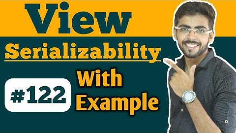 View Serializability in dbms in hindi | view serializability in dbms | view serializability example