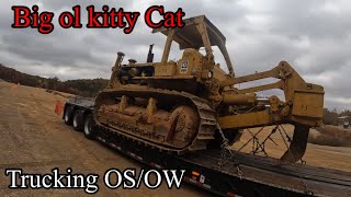 Major oversized overweight Cat D8K dozer we hauled in.. Did we scale it legally?