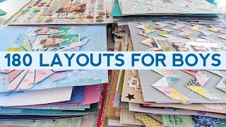 180 Scrapbook Layout Ideas for Boys