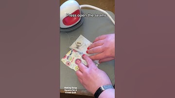 Making Scrap Squares. Fabric Scrap Project - Crumb Quilt