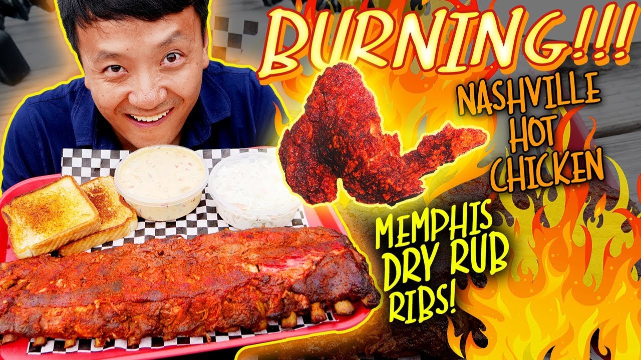 BURNING!!! Nashville HOT CHICKEN & Memphis DRY RUB Ribs | Strictly Dumpling