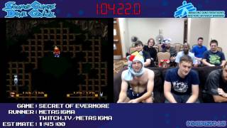 Secret of Evermore [SNES] Speed Run in 1:42:06 by MetaSigma #SGDQ 2013 screenshot 4