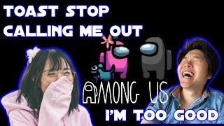 Lilypichu the imposter vs. Toast the detective | OfflineTV AmongUs