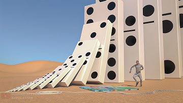 Big Domino Effect simulation V4