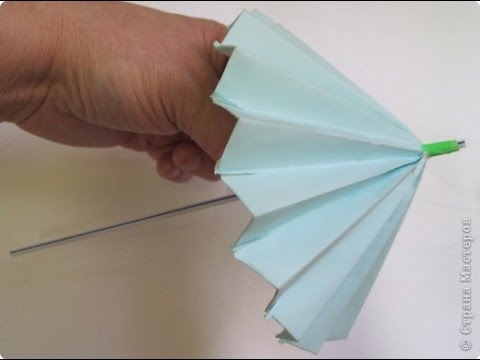 Описание процесса создания зонтика из бумаги