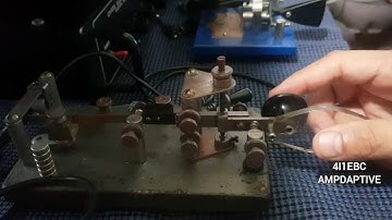 Lazy sunday CW QSO using Bug Key Part 1