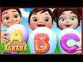 ABC Song with Balloons and Animals +More Nursery Rhymes - Banana Cartoon