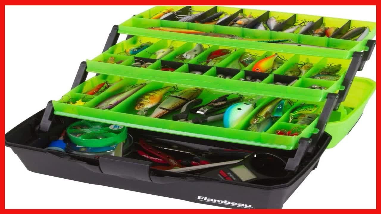 Flambeau Outdoors 6383FG 3-Tray Classic Tray Tackle Box, Portable Tackle  Organizer, Frost Green 