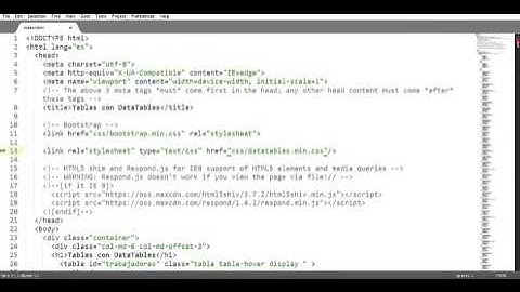 Datatables Plugin Instalación y Configuración